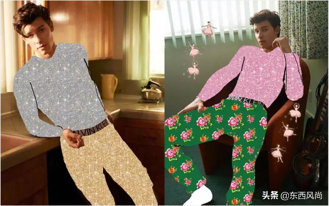 萌德确认了CK最新代言人的身份，网友呼吁裤子必须穿好！