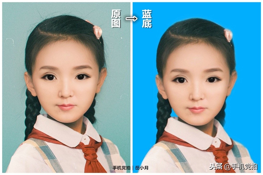 手机怎么把证件照背景改色,手机如何更改一寸照背景色