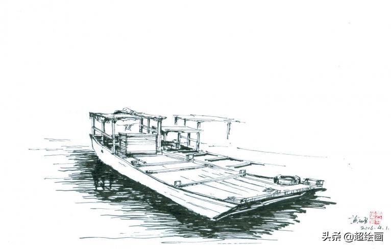 十大顶级钢笔画速写,钢笔速写100幅图片