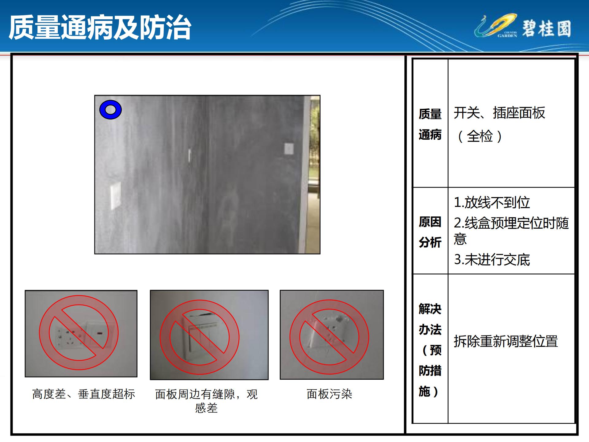 房建机电安装通病图,室内施工工艺质量通病
