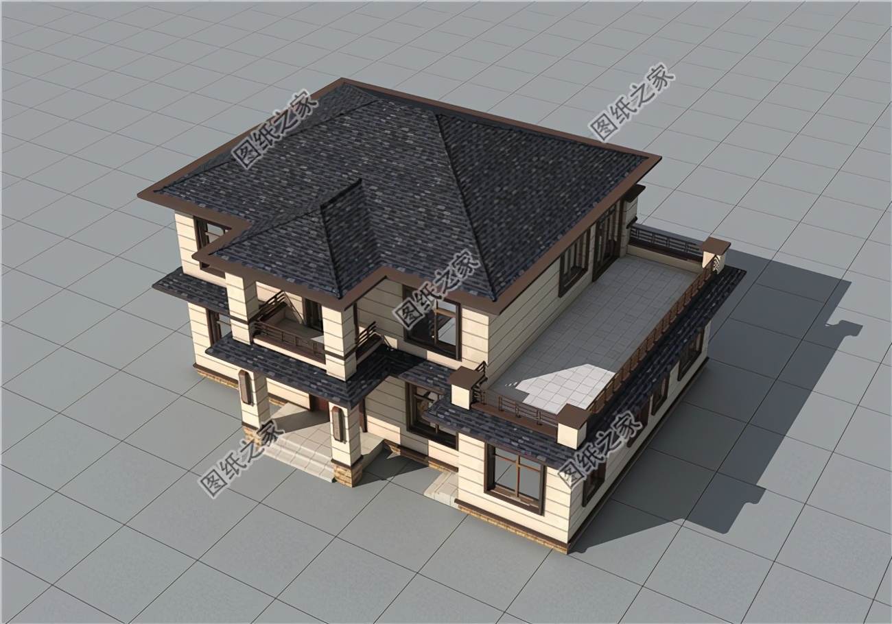 农村的二层楼设计图,农村普通房子二楼设计图