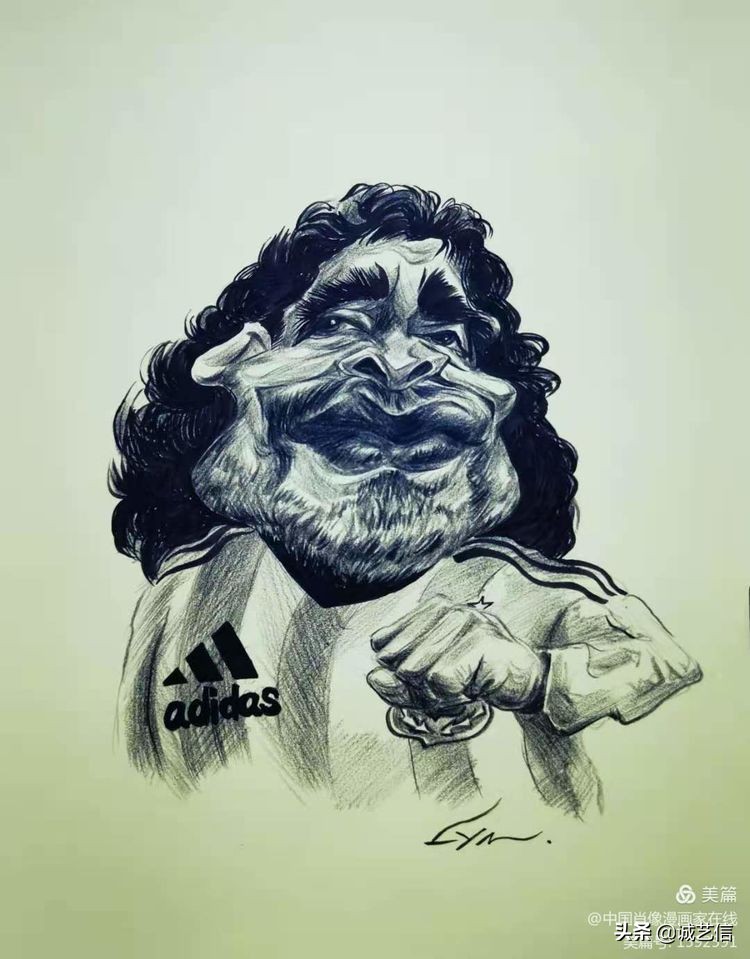 马拉多纳高清漫画壁纸,马拉多纳漫画