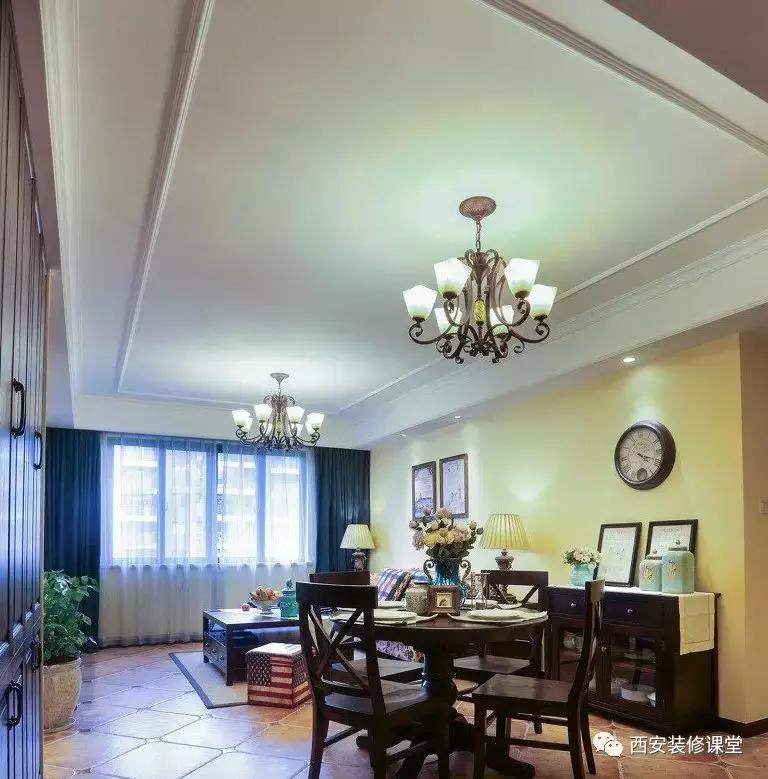 130平三室一厅美式衣帽间,美式带衣帽间的卧室套房