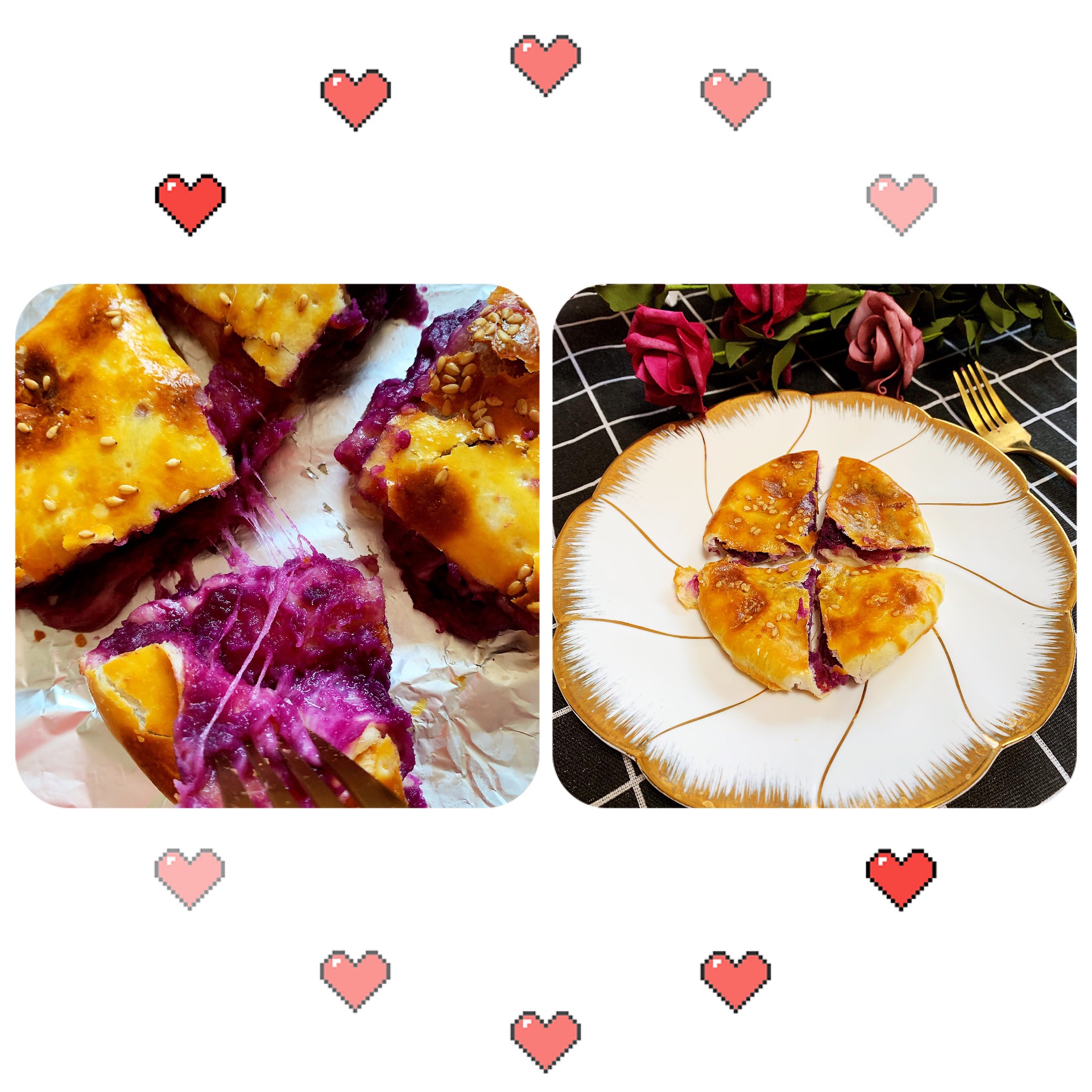 完美拉丝版【爆浆紫薯芝士】的做法+配方，奶香浓郁，色香味俱全