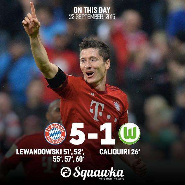 莱万多夫斯基的巅峰时刻,莱万多夫斯基五大经典赛事