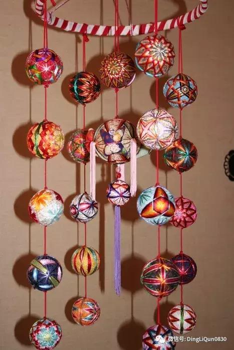 球刺绣教程,手鞠球刺绣