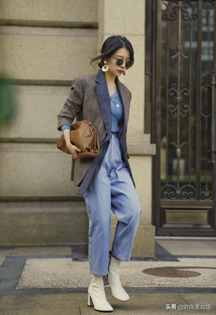 三木开衫搭配,三木同款卡其色毛衣开衫