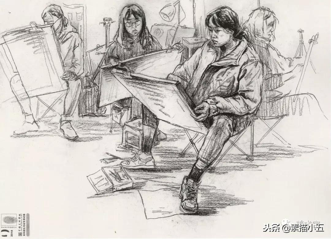 国美素描高分卷子图片,国美色彩高分卷2012