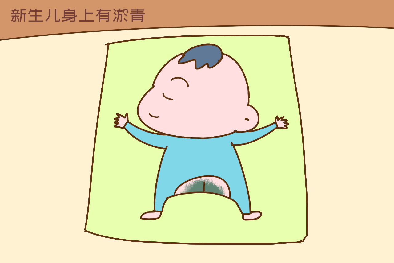 新生儿为啥身上有青色印记,为什么新生儿会腿淤青