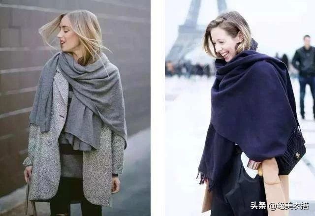 冬季洋气斗篷长款,秋冬披肩斗篷穿搭