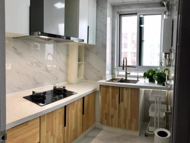 橱柜实用性,橱柜不做吊柜的效果