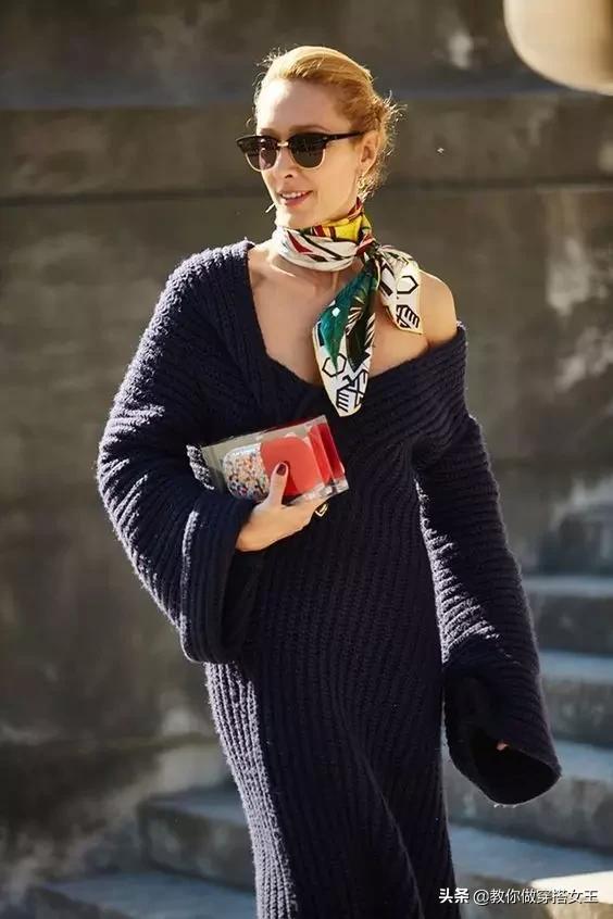 长丝巾春天的各种系法,丝巾怎么系才好看冬季女装