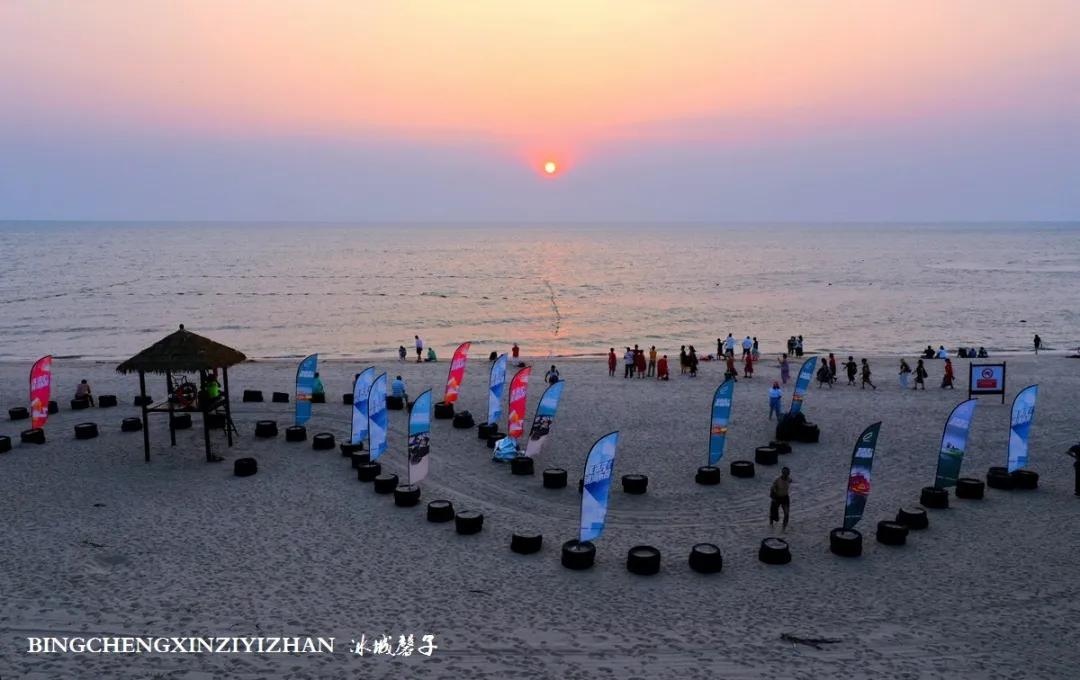 龙沐湾落日海滩,乐东最美落日海滩