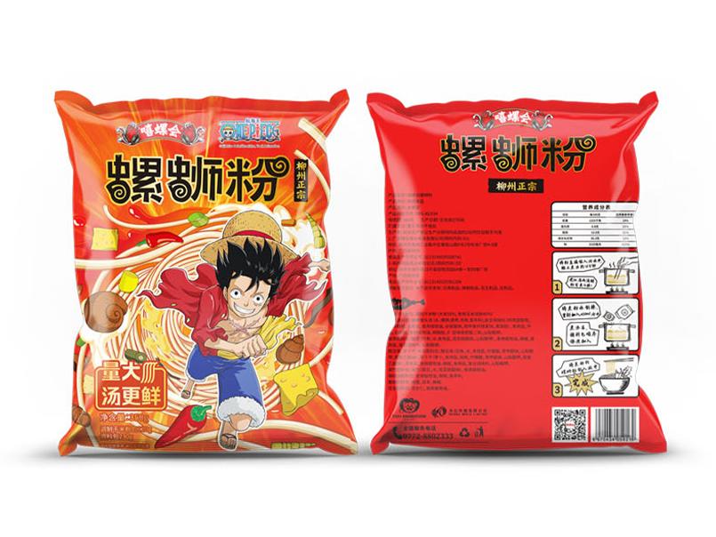 螺蛳粉包装设计效果图,特别好看的螺蛳粉包装