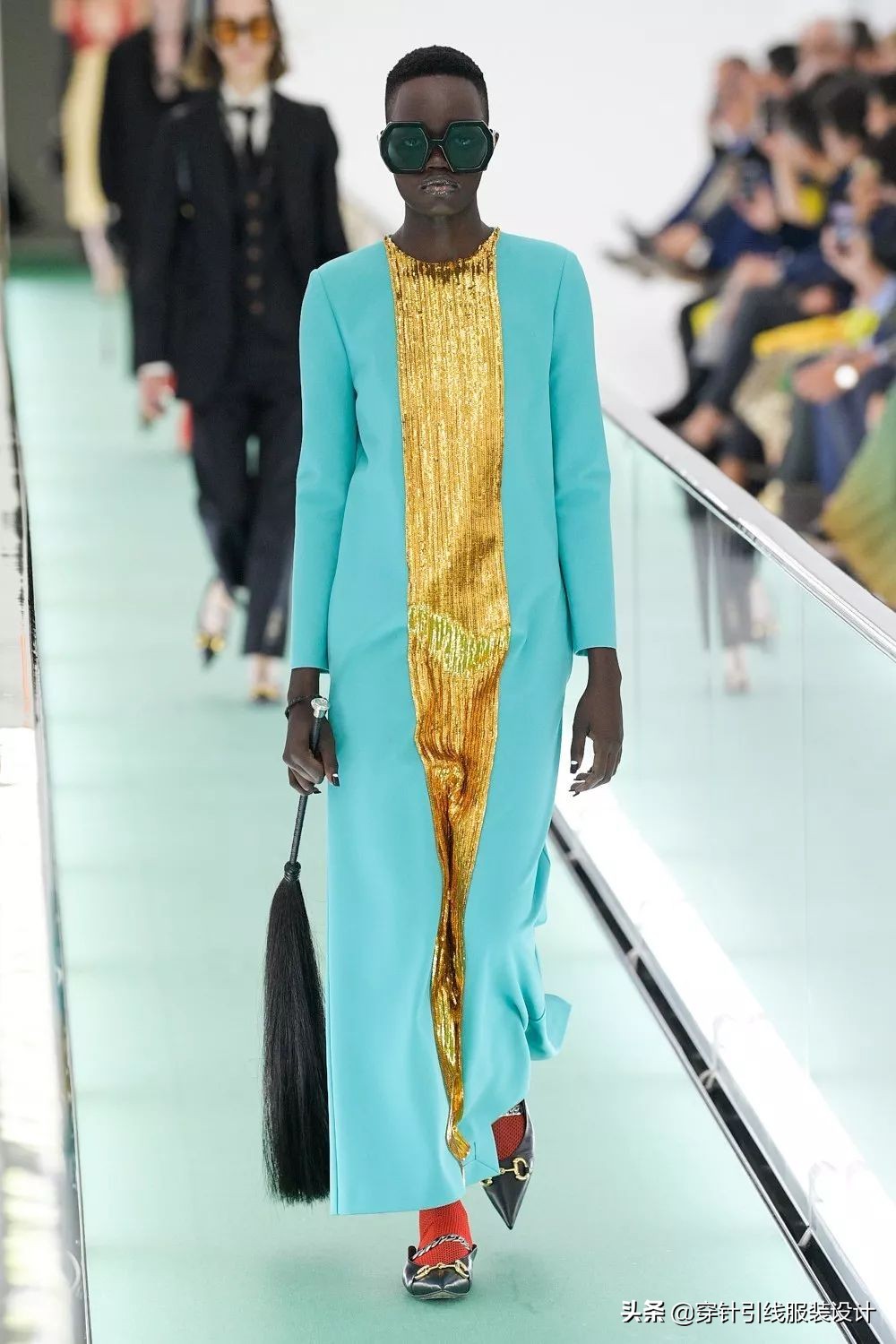 肖战gucci造型,肖战参加gucci全新系列时装秀