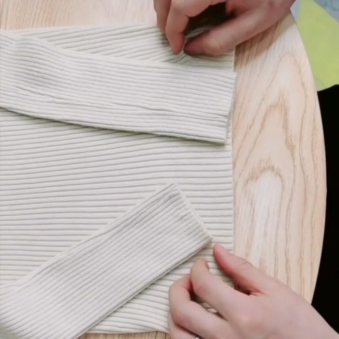 毛衣下摆肥大改小技巧,既美观又实用,不用花钱就可以把衣服改好