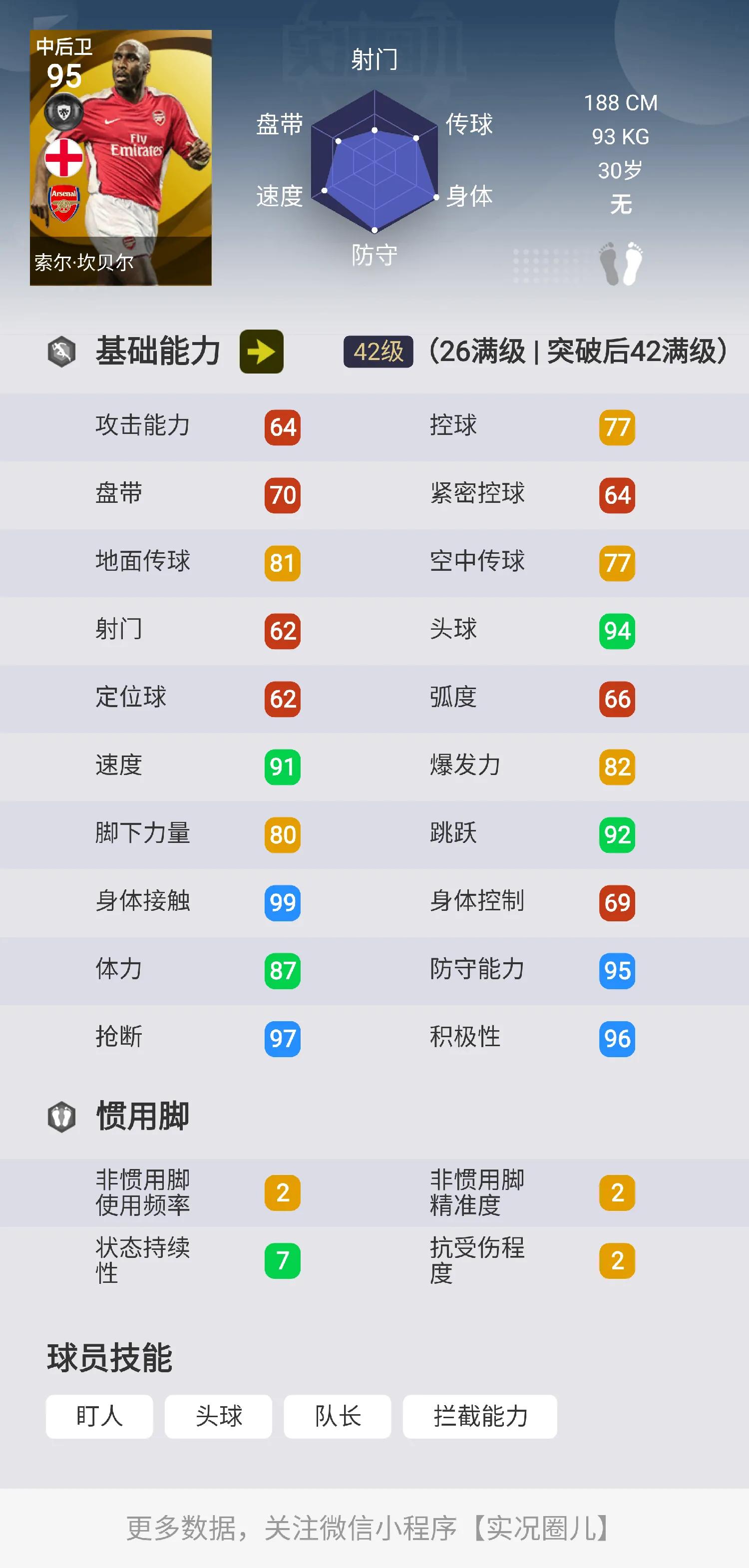 实况传奇技能推荐,实况所有传奇球员技能