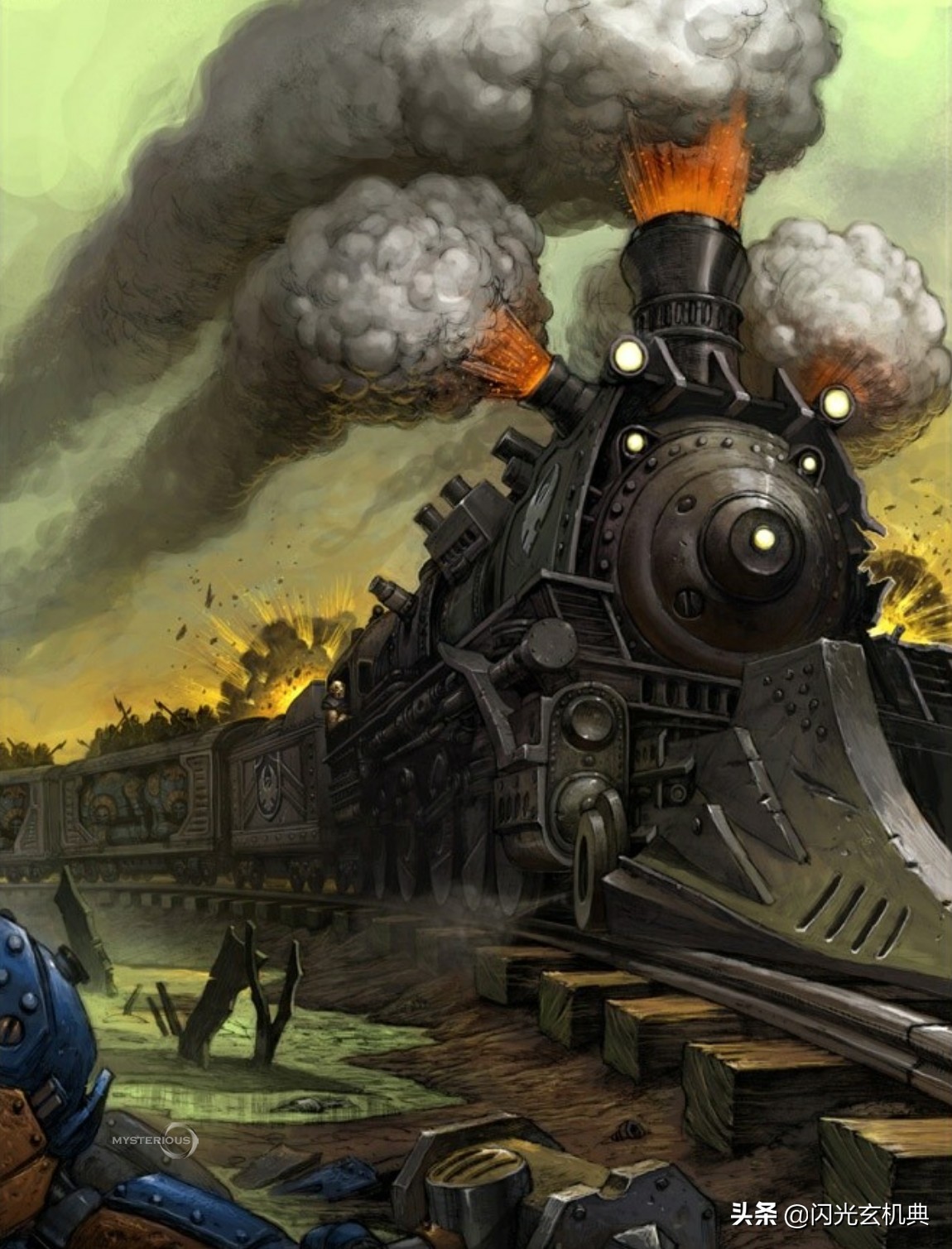 科幻场景原画作品集,科幻幻想绘画震撼的