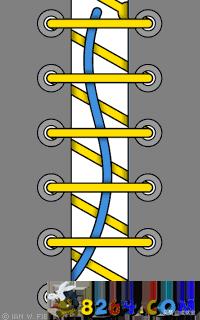 鞋带系起来不好看,鞋带系法不掉教程