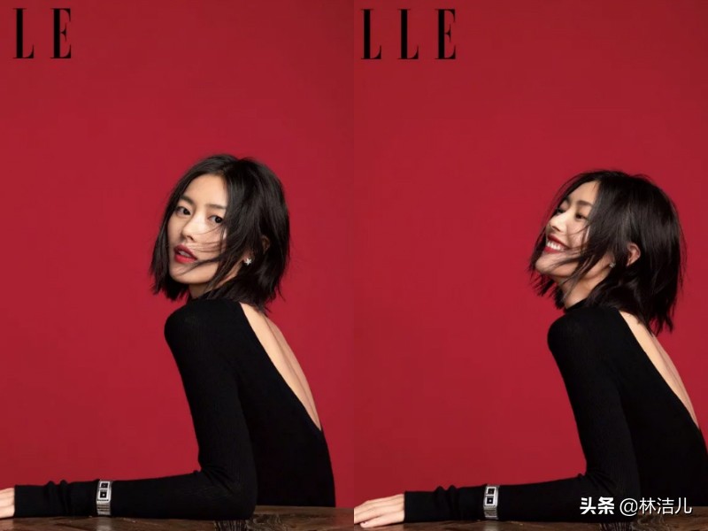 当钟楚曦和江疏影同穿印花连衣裙,倪妮钟楚曦写真