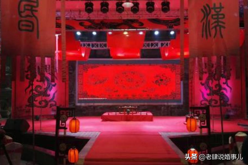 周制汉婚是中式婚礼的蓝本,传统汉式婚礼布置