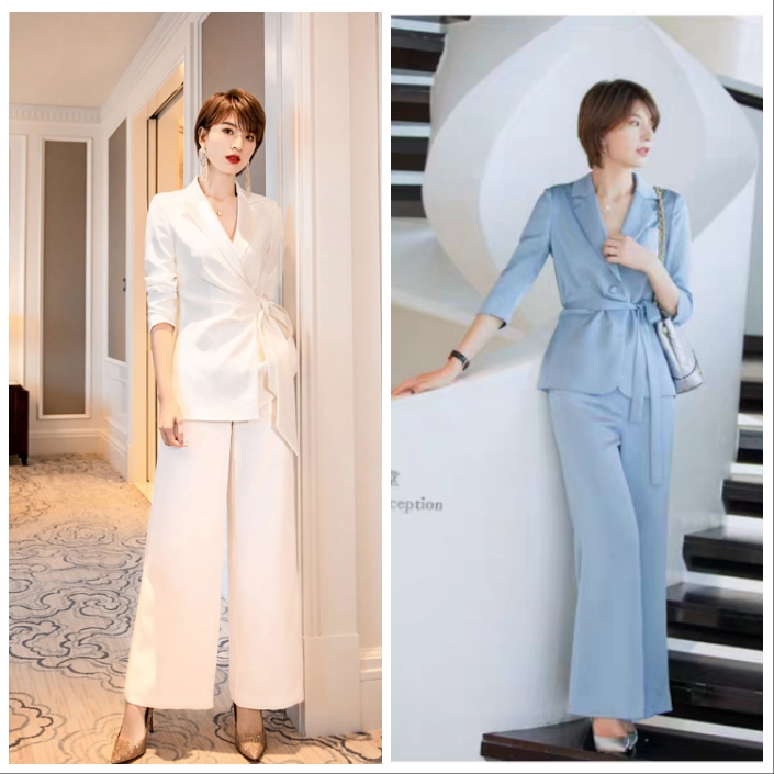 高腰裤搭配上衣显个子高,高腰裤搭配的上衣一整套秋冬款