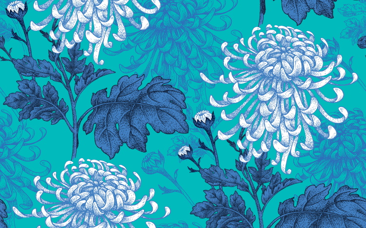 创意新中国风国潮故宫祥云仙白鹤电视背景墙海报展板PSD设计素材