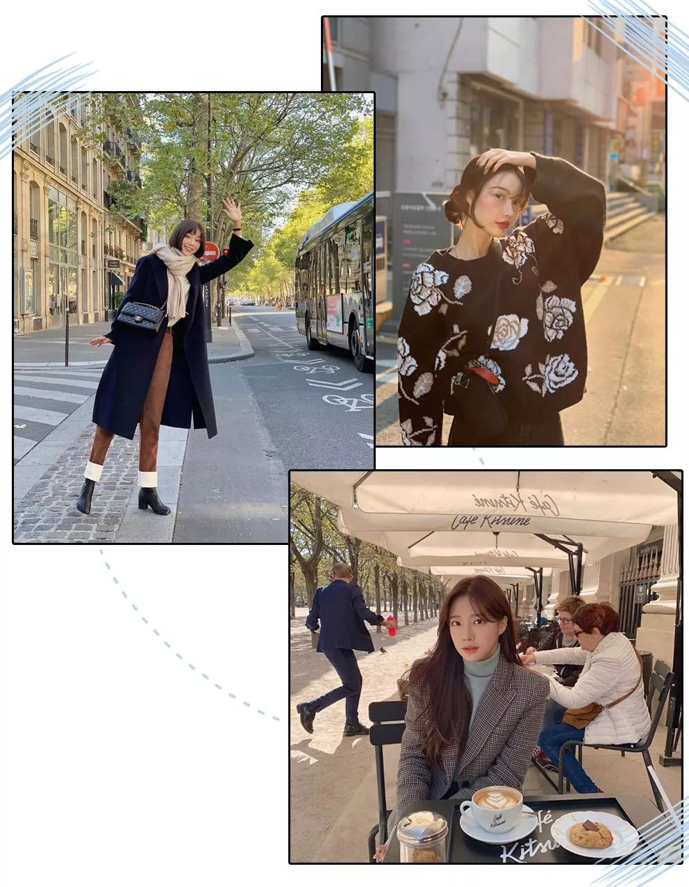 中长款毛衣外套显高显瘦穿搭,大衣连帽毛衣穿搭攻略