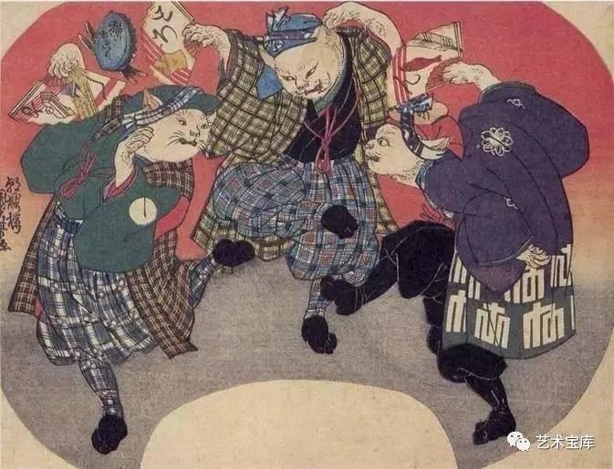 歌川国芳浮世绘中的源氏物语,西方美术史的画家