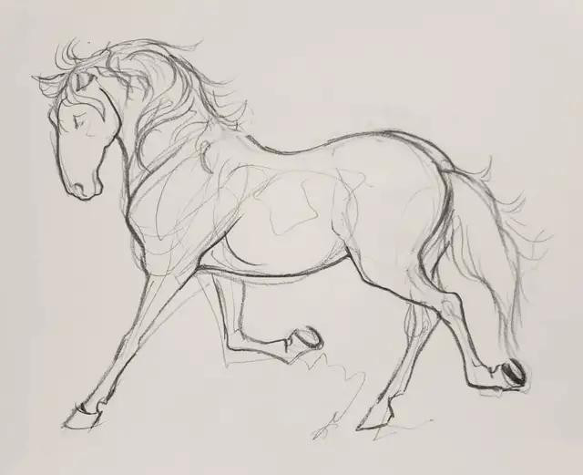 马怎么画简单图画,马怎么画更真实