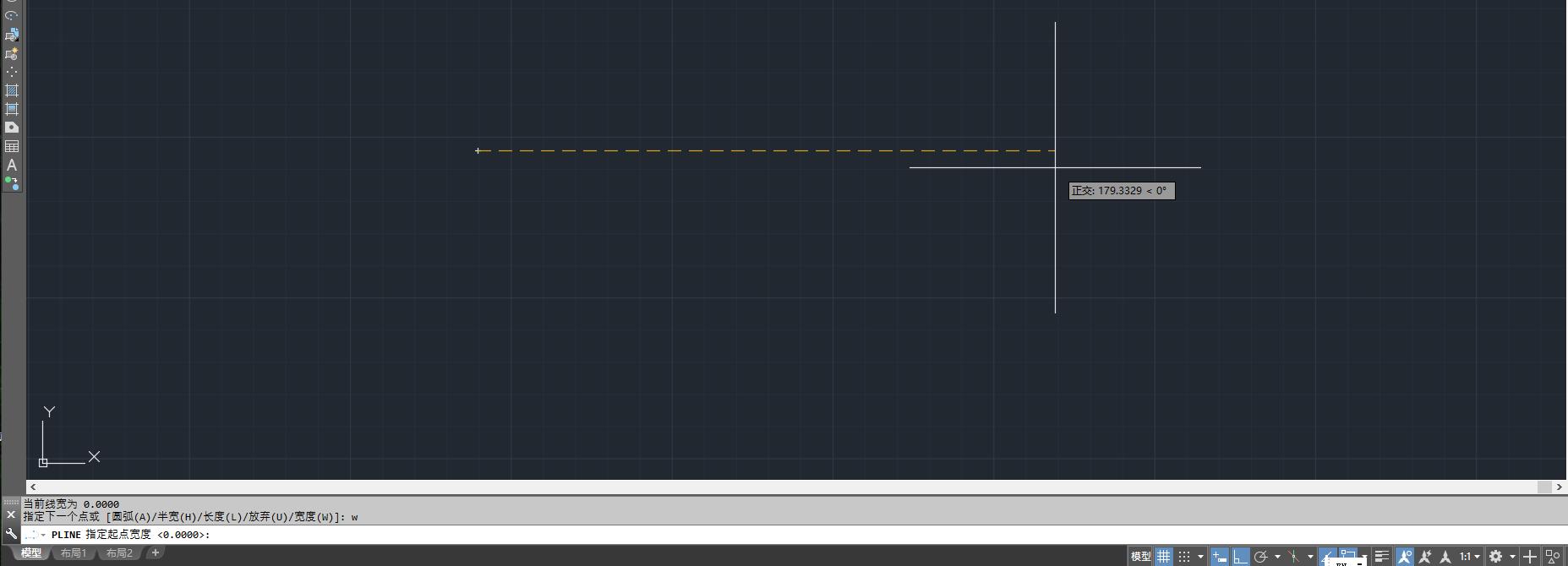CAD如何绘制箭头,cad绘制直行左拐箭头