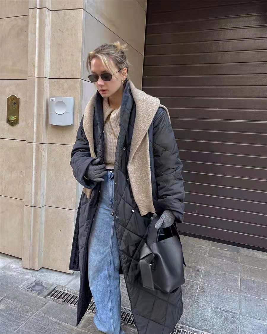 时髦中长款保暖棉服,比羽绒服更暖和的棉衣