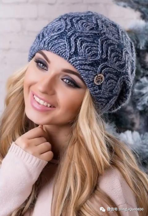 针织帽子简单款好看的,纯手工针织年轻人戴的帽子教程