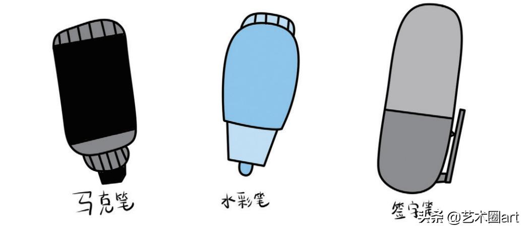 呆萌少女可爱简笔画手账教程,二次元少女古风简笔画手账