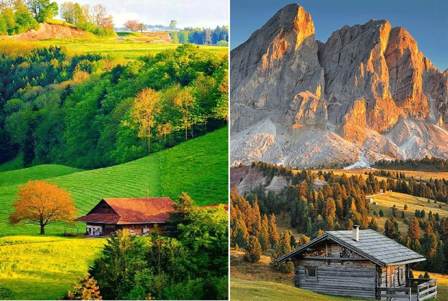 儿童画环保水粉画,儿童画启蒙风景篇