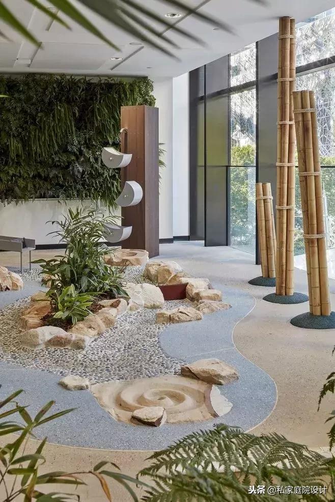 室内景观打造设计案例,做室内景观造景设计效果图