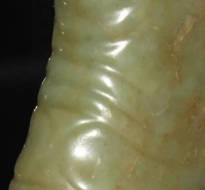 真假红山玉器打磨痕迹对比,红山玉器打磨抛光痕迹高清