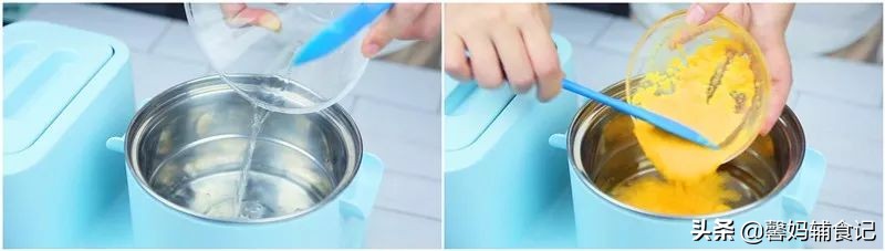 造型可爱的粒粒面,搭配亮丽的汤汁和芝士,不怕宝宝没胃口