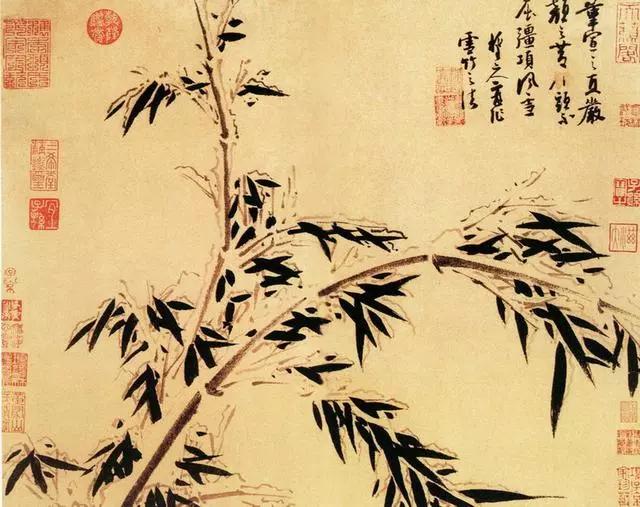 除了吃竹笋，竹筒饭，中国绘画大师们笔下的墨竹也十分有味道