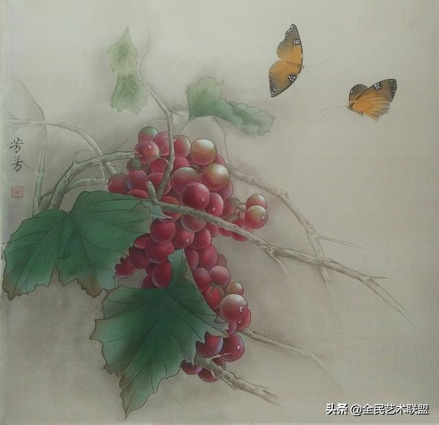 栩栩如生的小猫眯,原来是才女画家贺芳芳的作品