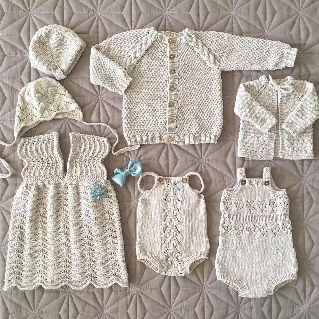 超漂亮宝宝连体衣编织教程,编织简单温暖的宝宝衣服中文版