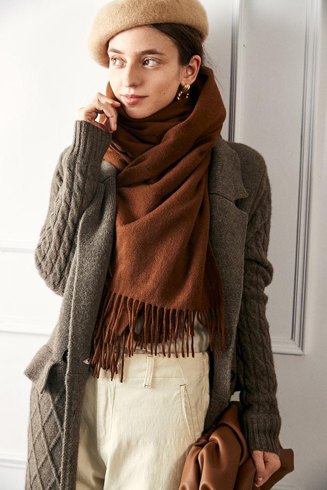 围巾点睛之作,围巾丝巾洋气