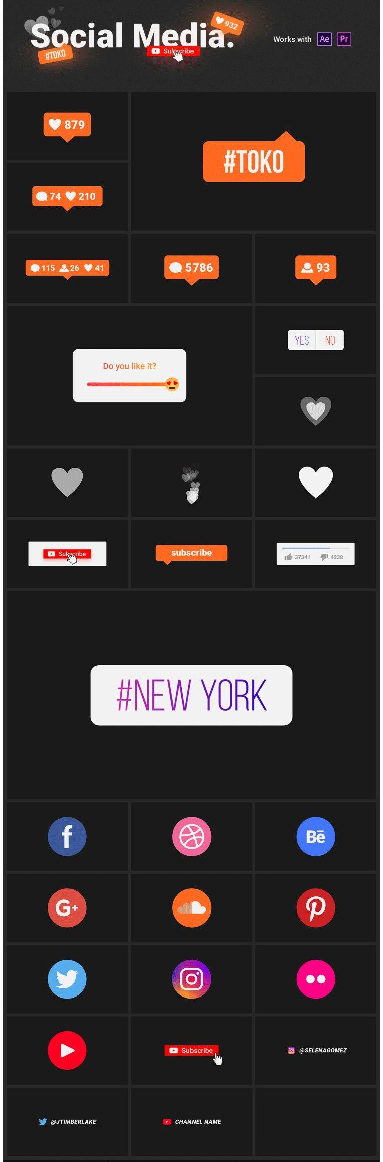 「最新AE/PR预设」750组视频时尚包装AE脚本+PR预设：文字......