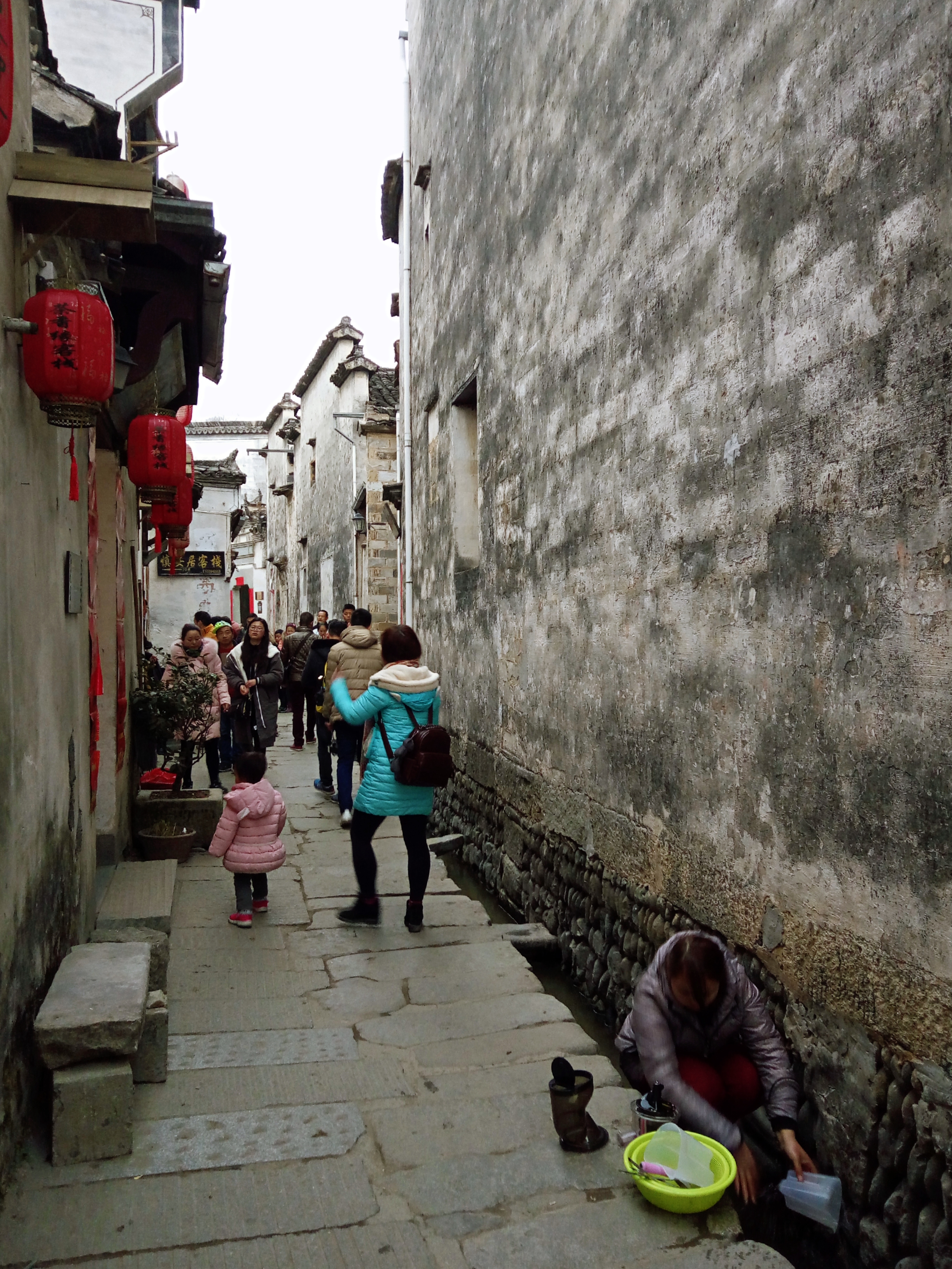 徽派村落宏村风景,山为牛头树为角的意思