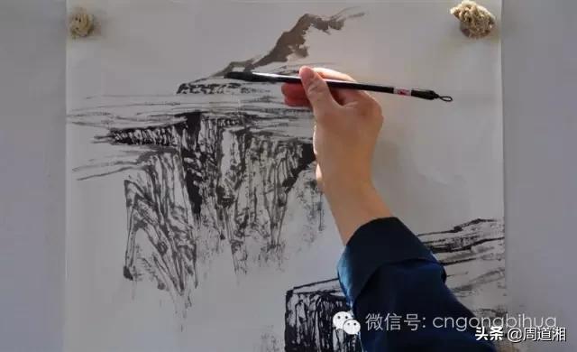 曾刚画山水画上色讲解,如何画山水画教学视频