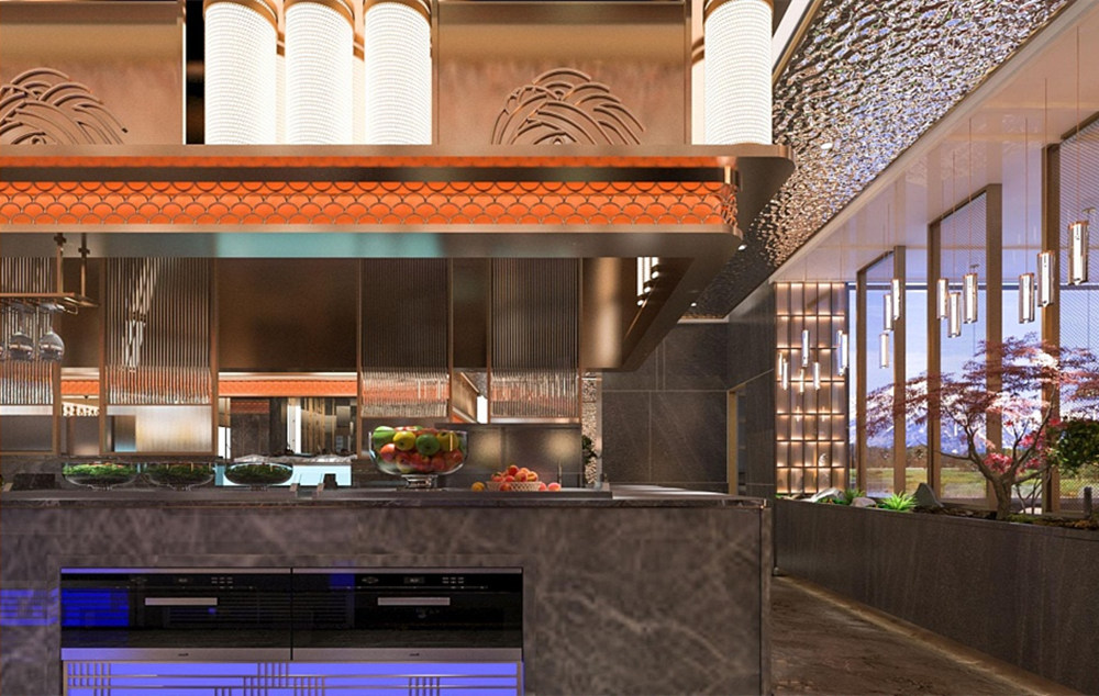 性价比高的自助餐厅装修设计案例,金水区自助餐厅装修设计方案