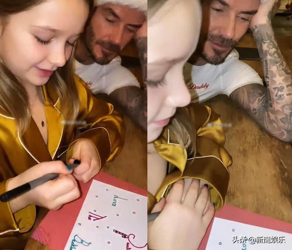 贝克汉姆小七画画,贝克汉姆宠女小七