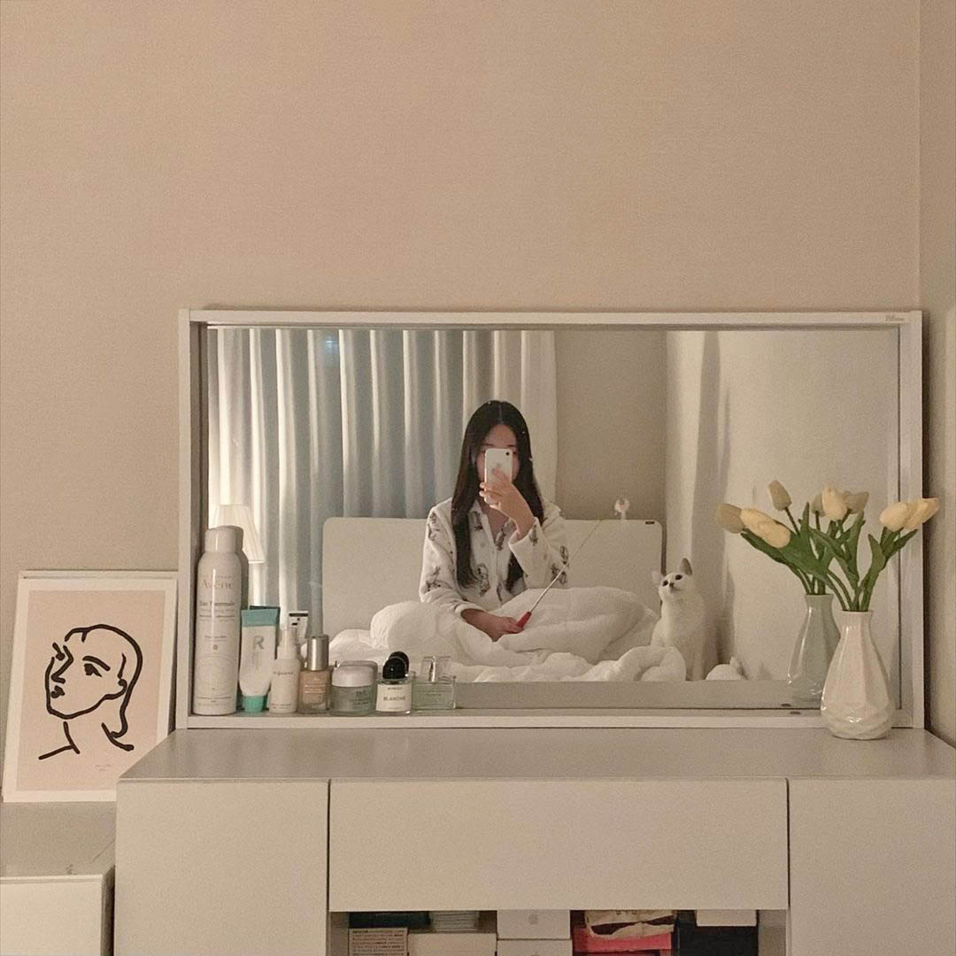 小姐姐沉浸式收纳化妆品,韩国小姐姐化妆品