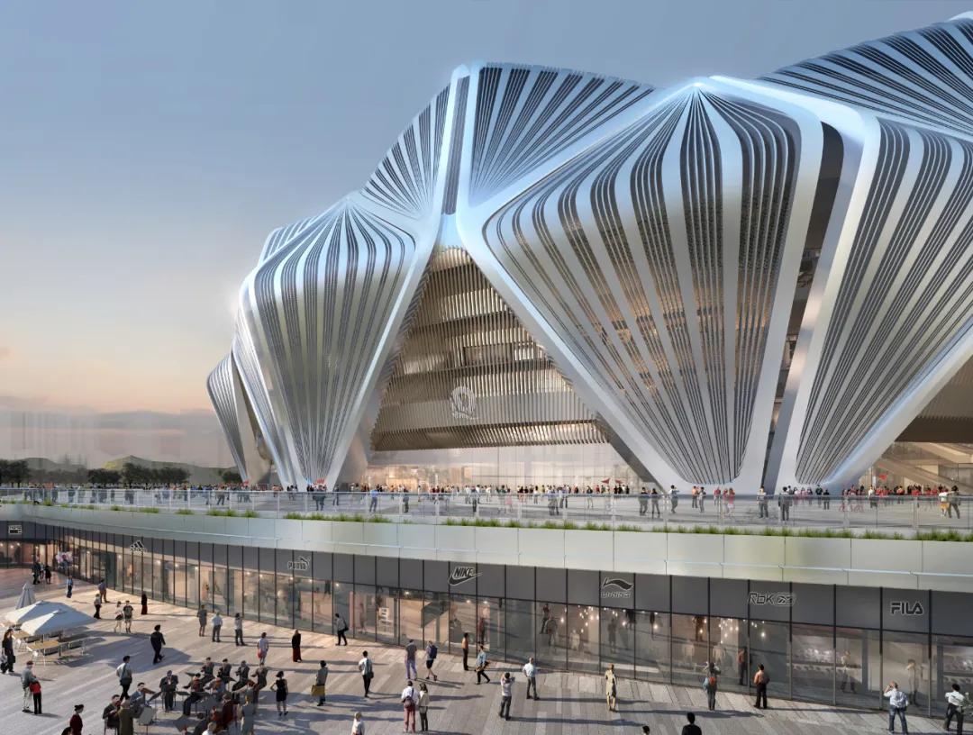 广州恒大莲花足球场,广州恒大足球场建造图