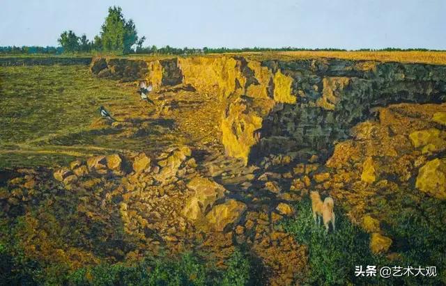 张冬峰油画风景作品欣赏,油画大师张晓刚